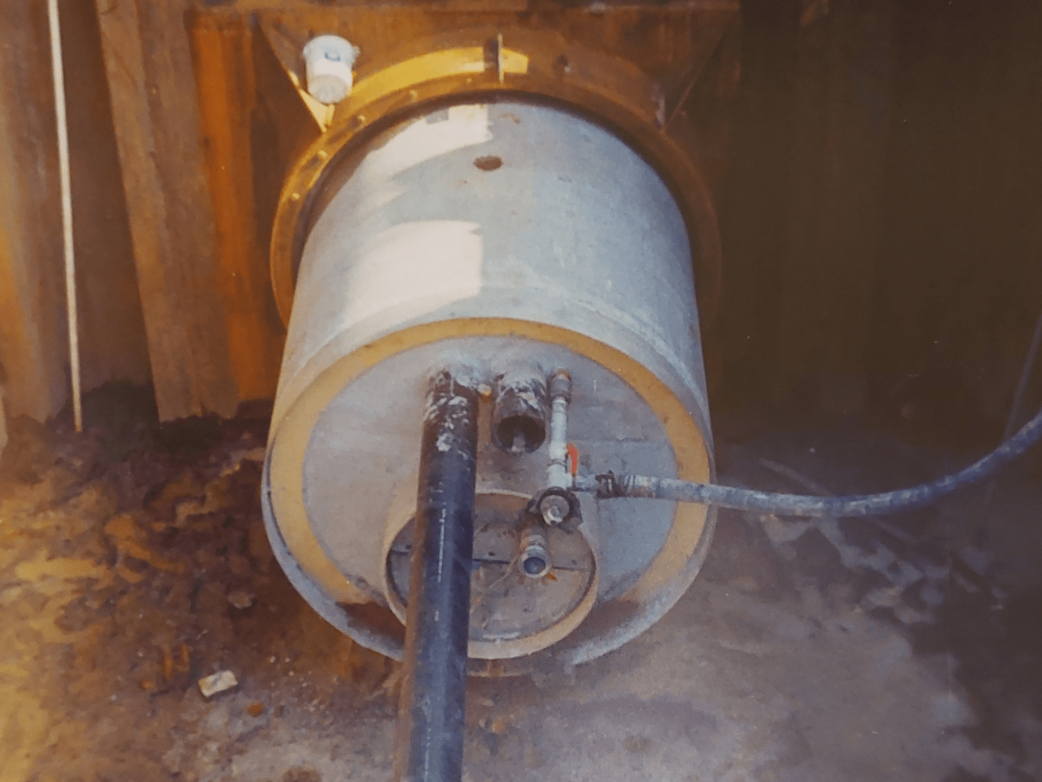 Rioleringswerken met beton